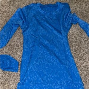 Blue Long Sleeve Top